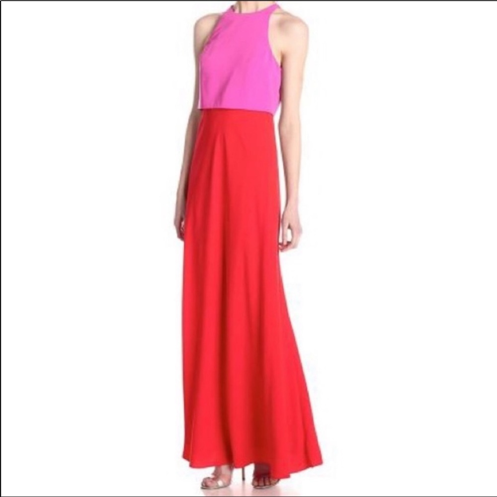 Jill jill Stuart size 2 two toned pink color block formal dress
